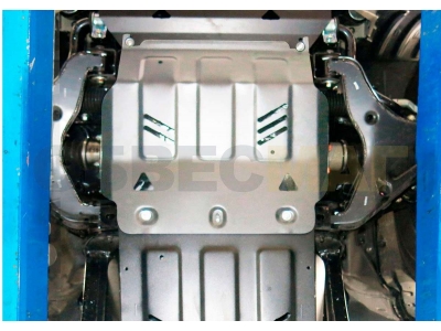 Защита картера Rival для 2,4D и 3,0 алюминий 4 мм для Mitsubishi L200/Pajero Sport/Fiat Fullback 2015-2020