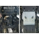 Защита КПП Rival для 2,4D и 3,0 алюминий 4 мм для Mitsubishi L200/Pajero Sport/Fiat Fullback 2015-2020