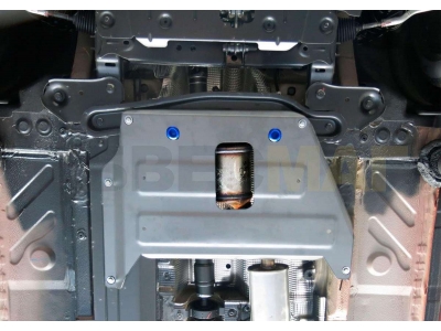 Защита кислородного датчика Rival для 1,6 и 2,0 алюминий 4 мм для Nissan Terrano/Renault Duster/Kaptur 2015-2021
