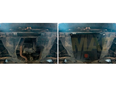 Защита картера и КПП Автоброня сталь 2 мм для Daewoo Nexia 2008-2016