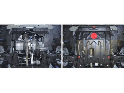 Защита картера и КПП Автоброня для 1,5 МКПП сталь 2 мм для Daewoo Gentra/Ravon Gentra 2013-2015