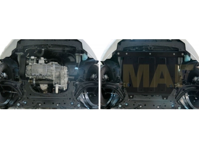 Защита картера и КПП Автоброня для 1,3/1,4/1,6 сталь 2 мм для Ford Fiesta 2008-2017