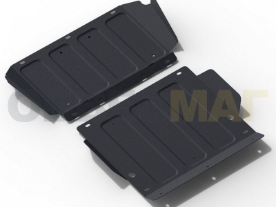 Защита картера Автоброня для 2,4 и 2,5D сталь 2 мм из 2-х частей для Hyundai H1 Starex № 111.02325.1