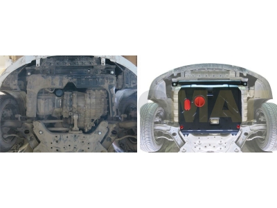 Защита картера и КПП Автоброня для 1,4 и 1,6 сталь 2 мм для Hyundai Solaris/Kia Rio 2011-2017