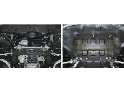 Защита картера Автоброня для 3,0/3,3/3,8 сталь 2 мм на 4х4 для Hyundai Genesis 2014-2021