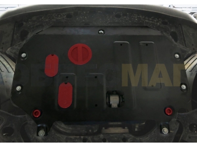 Защита картера и КПП Автоброня для 1,6 и 2.0 сталь 2 мм для Kia Soul 2014-2021