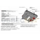 Защита картера и КПП Автоброня для 2,5 Hybrid сталь 2 мм на 4х4 для Lexus NX-300h 2014-2021