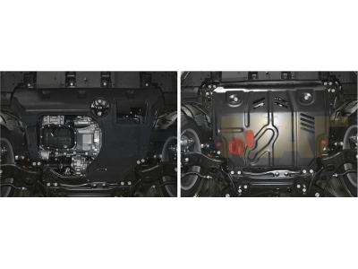 Защита картера и КПП Автоброня для 2,0 сталь 2 мм для Lexus NX-200 2014-2021