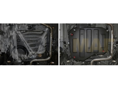 Защита топливного бака Автоброня для 1,6 и 2,0 сталь 2 мм на передний привод для Chery Tiggo 3/Tiggo 5/Lifan X70 2014-2021