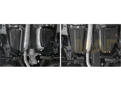 Защита топливного бака Автоброня для 2,0 и 2,5 сталь 2 мм на 4х4 для Mazda CX-5 2015-2017