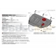 Защита картера и КПП Автоброня для 1,6D сталь 2 мм для Mercedes-Benz Vito 2014-2021