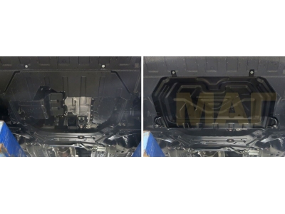 Защита картера и КПП Автоброня для 2,0/2,4/3,0 сталь 2 мм для Mitsubishi Outlander 2012-2021