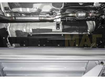 Защита топливных трубок Автоброня для 2,0 и 2,4 сталь 2 мм на 4х4 для Mitsubishi Outlander 2012-2021