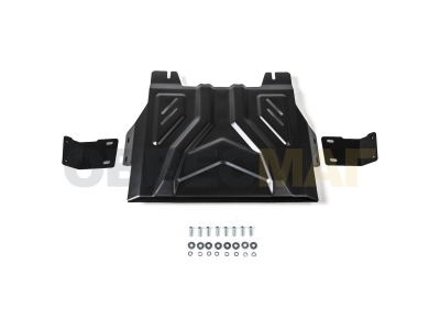 Защиты раздаточной коробки АвтоБроня 2 мм для Mitsubishi L200/Pajero Sport/Fiat Fullback 2015-2020