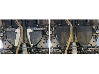 Защита топливного бака Автоброня для 3,5 сталь 2 мм для Nissan Murano 2010-2021