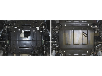 Защита картера Автоброня для 2,0 и 2,8D сталь 2 мм на 4х4 для Foton Sauvana/Tunland 2015-2021