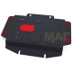 Защита картера Автоброня для 2,0D сталь 2 мм для SsangYong Stavic 2013-2021
