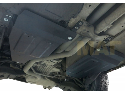 Защита топливных баков Автоброня для 2,0TSI и 2,0TDI сталь 2 мм на 4х4 для Volkswagen Tiguan 2011-2016