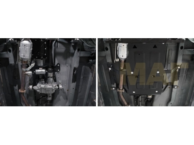 Защита КПП и РК Автоброня сталь 2 мм на 4х4 для Нива ВАЗ 2121 2001-2021