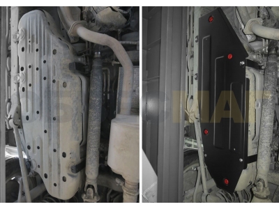 Защита топливного бака Автоброня для 4,5D и 5,7 сталь 2 мм для Toyota Land Cruiser 200/Lexus LX-570/450d 2015-2021