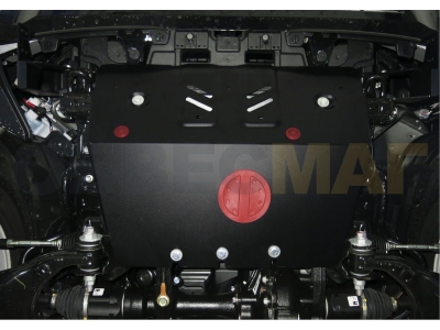 Защита картера Автоброня для 2,7/2,8D/3,0D/4,0/4,6 сталь 2 мм часть 1 для Toyota Land Cruiser Prado 150/Lexus GX460 2009-2019