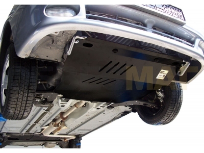 Защита картера и КПП Rival увеличенная для 1,3 и 1,5 МКПП сталь 2 мм для Chevrolet Lanos/ZAZ Chance 2005-2014