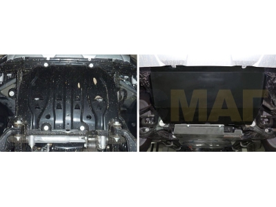 Защита радиатора Rival для 2,2D сталь 2 мм для Ford Ranger 2012-2015
