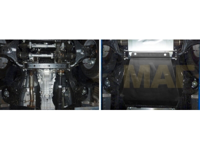 Защита КПП Rival для 2,2D сталь 2 мм для Ford Ranger 2012-2015