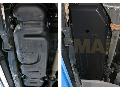 Защита топливного бака Rival для 2,2D cталь 2 мм для Ford Ranger 2012-2015