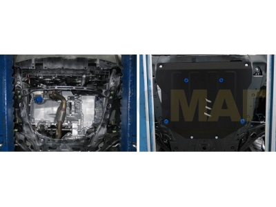 Защита картера и КПП Rival для 2,0 и 2,4 сталь 2 мм для Honda CR-V 2017-2021
