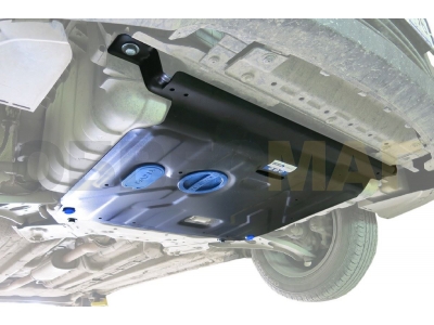 Защита картера и КПП Rival сталь 2 мм для Hyundai Solaris/Kia Rio 2010-2017