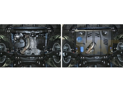 Защита картера и КПП Rival для 2,0 сталь 2 мм для Lexus NX-200t 2014-2021