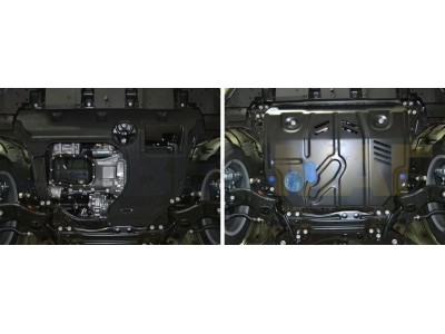 Защита картера и КПП Rival для 2,0 сталь 2 мм для Lexus NX-200 2014-2021