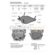 Защита топливного бака Rival для 1,6 и 2,0 сталь 2 мм на передний привод для Chery Tiggo 3/Tiggo 5/Lifan X70 2014-2021