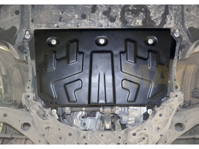 Защита картера и КПП Rival для 1,5/1,6/2,0/2,5 сталь 2 мм для Mazda 3/6/CX-5 2011-2021