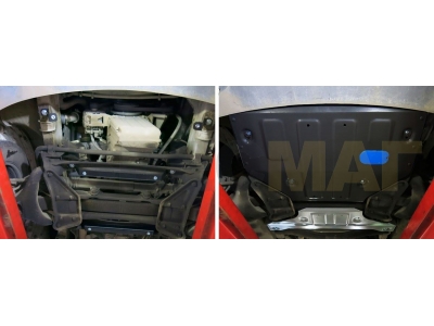 Защита картера Rival для 2,1D сталь 2 мм на задний привод для Mercedes-Benz Sprinter Classic 2013-2018
