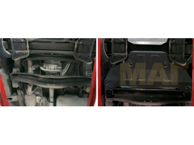 Защита КПП Rival для 2,1D сталь 2 мм на задний привод для Mercedes-Benz Sprinter Classic 2013-2018