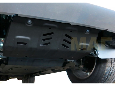 Защита радиатора Rival для 2,4D/2,4D HP/3,0 сталь 2 мм для Mitsubishi L200/Pajero Sport/Fiat Fullback 2015-2020