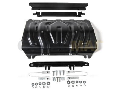 Защита радиатора Rival для 2,4D и 3,0 сталь 2 мм для Mitsubishi L200/Pajero Sport/Fiat Fullback 2015-2020