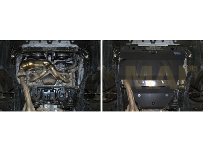 Защита картера Rival увеличенная для 2,0 и 2,5 сталь 2 мм для Subaru Legacy/Outback 2009-2015