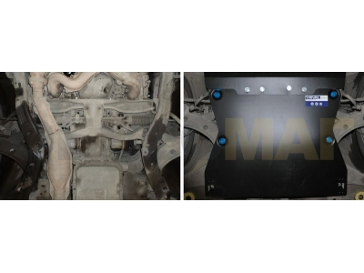 Защита КПП Rival для 2,0 АКПП сталь 2 мм для Subaru Forester 2003-2008