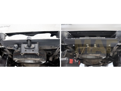 Защита заднего бампера Rival для 2,0D сталь 2 мм для Volkswagen Amarok 2010-2021
