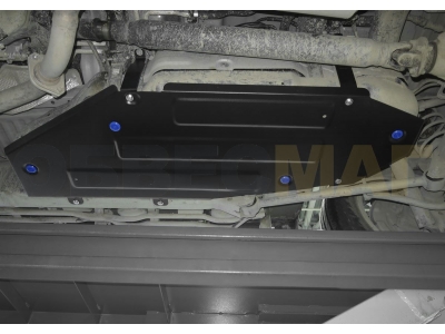 Защита топливного бака Rival для 4,5D и 5,7 сталь 2 мм для Toyota Land Cruiser 200/Lexus LX 2015-2021