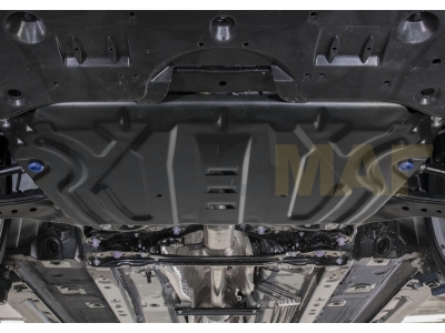 Защита картера и КПП Rival увеличенная для 2,0/2,5/3,5 сталь 2 мм для Toyota Camry/Lexus ES 2018-2021