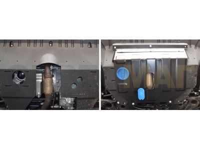 Защита картера и КПП Rival для 1,5T и 2,0T сталь 2 мм для Zotye T600 2015-2021