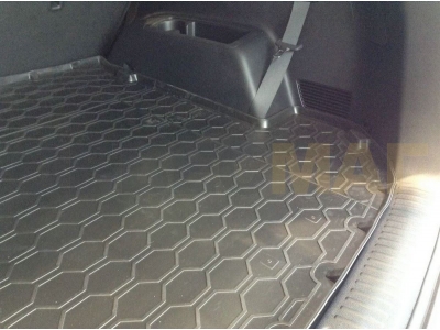Коврик багажника Rival полиуретан на 7 мест со сложенным 3 рядом для Kia Sorento Prime 2015-2021