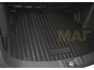 Коврик багажника Rival полиуретан на авто без органайзера для Mitsubishi Outlander 2012-2021