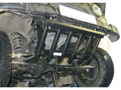 Защита рулевых тяг из трубы Автоброня сталь 2,5 мм для УАЗ Hunter 2009-2021