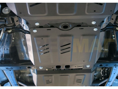 Защита КПП Rival для 2,4D и 2,8D сталь 3 мм на 4х4 для Toyota Hilux 2015-2021