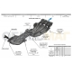 Защита картера, КПП и РК АБС-Дизайн 2 части с сеткой композит 10 мм для Toyota Land Cruiser 200/Lexus LX 570 2015-2021